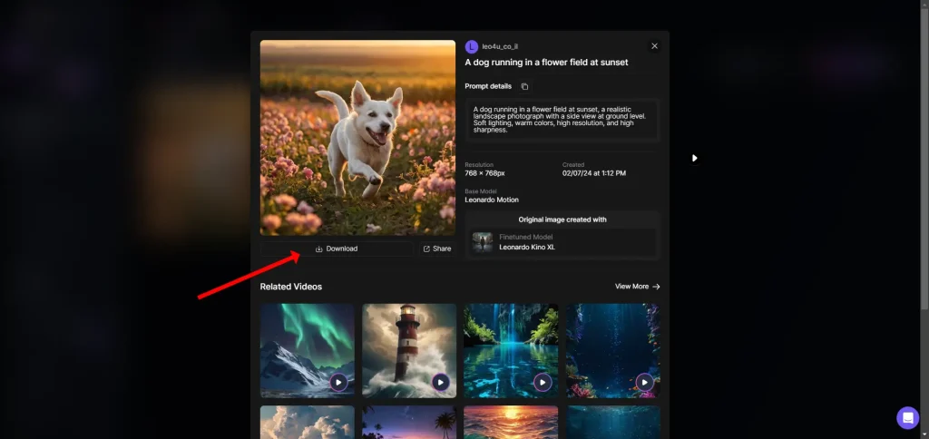 לחצו על Download להורדת הסרטון